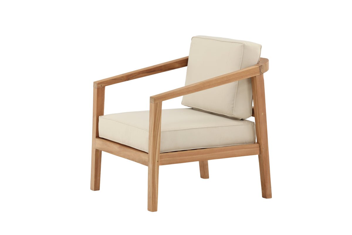 Záhradný vankúš na stoličku Africa - z polyesteru v béžovej farbe