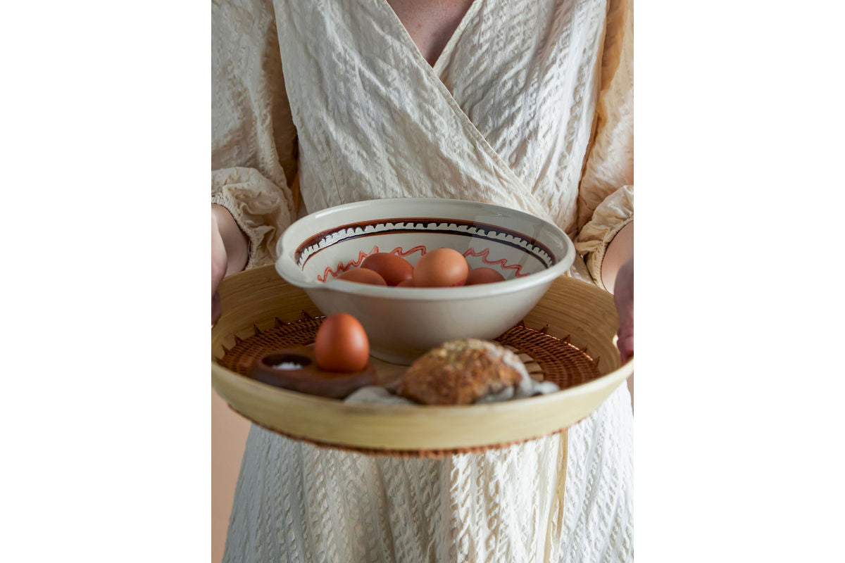 Miska Riona – kamenina s ručne maľovaným vzorom