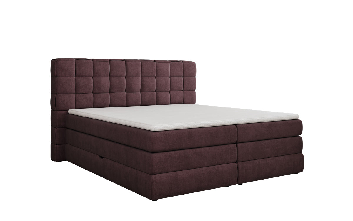 Boxspringbett Trama mit Stauraum in Samt