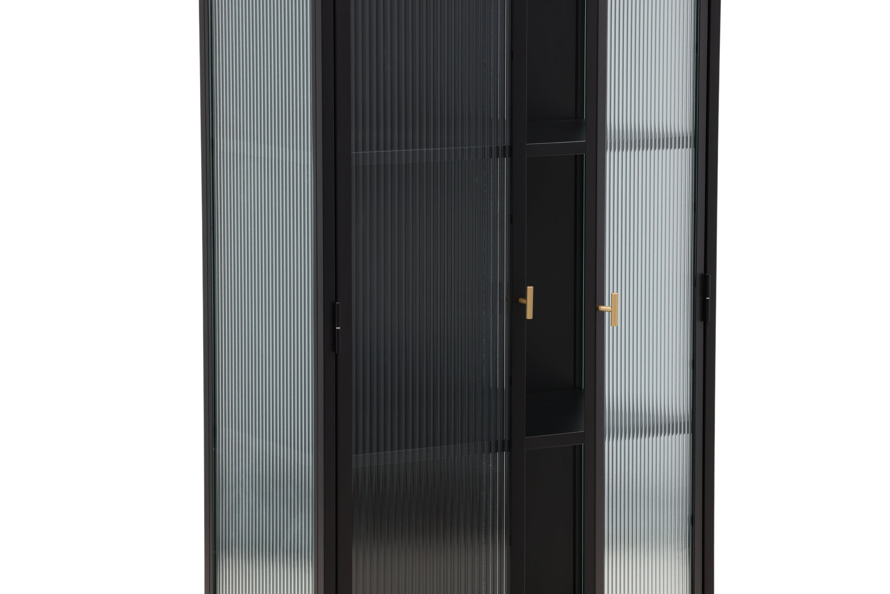 Vitrína Leonie - v Czarnom s vlnkovým sklom