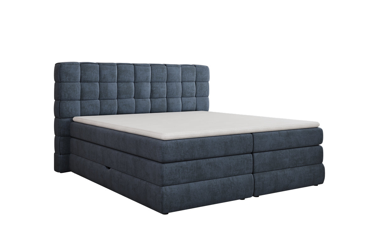 Boxspringbett Trama mit Stauraum in Samt