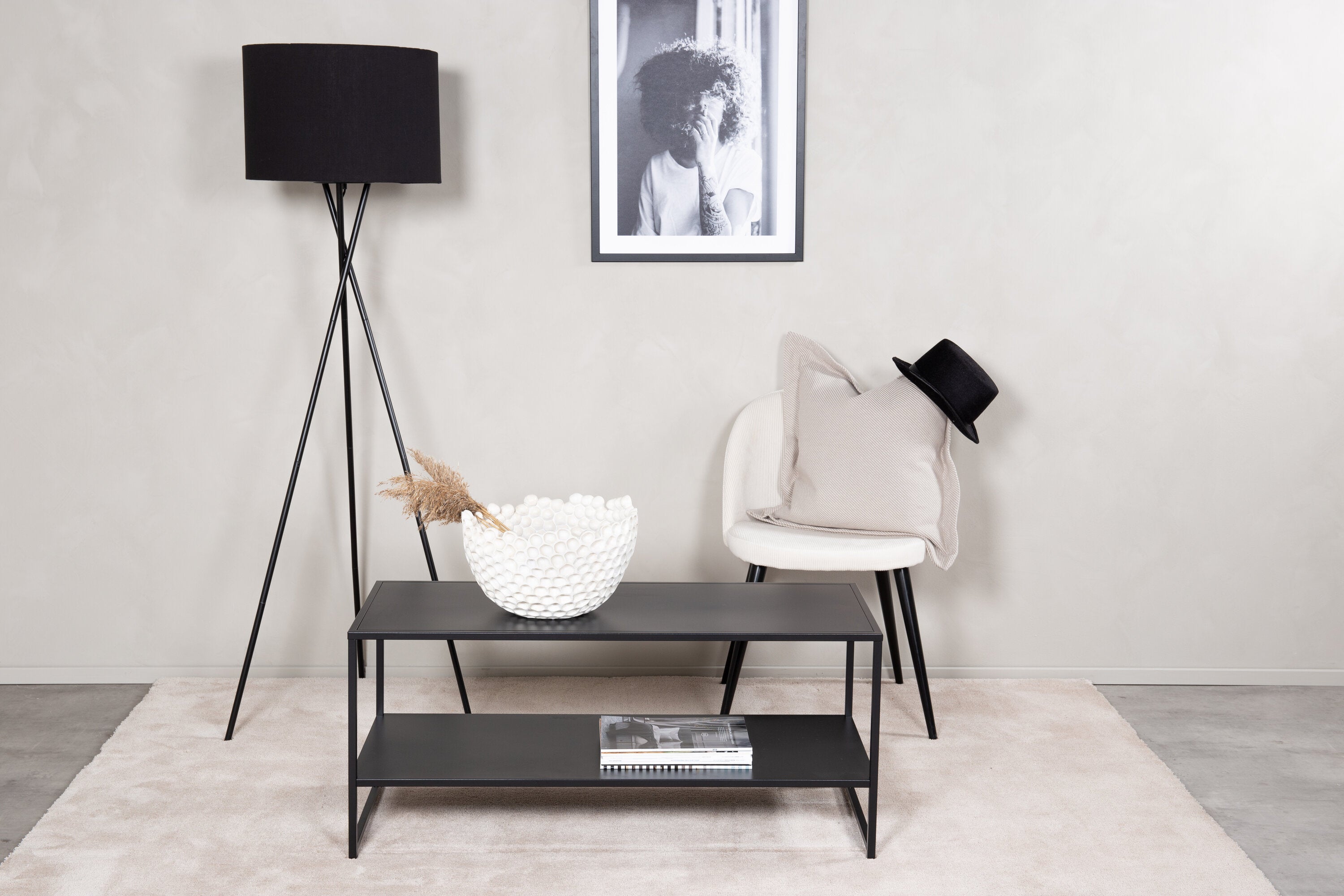 Prístavný stolík Baar - s odkladacou plochou v Czarny