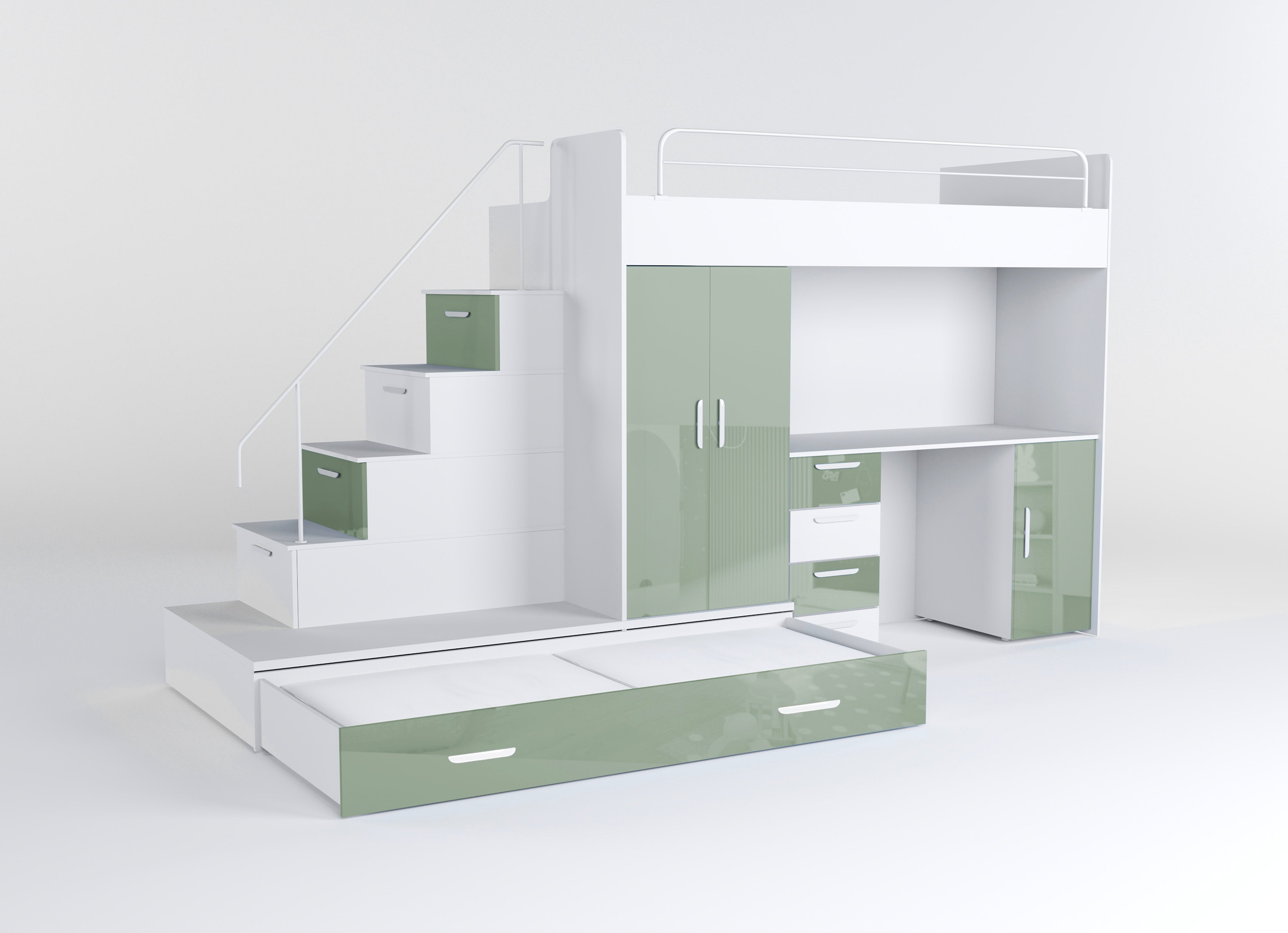 Detská vyvýšená posteľ Adventure