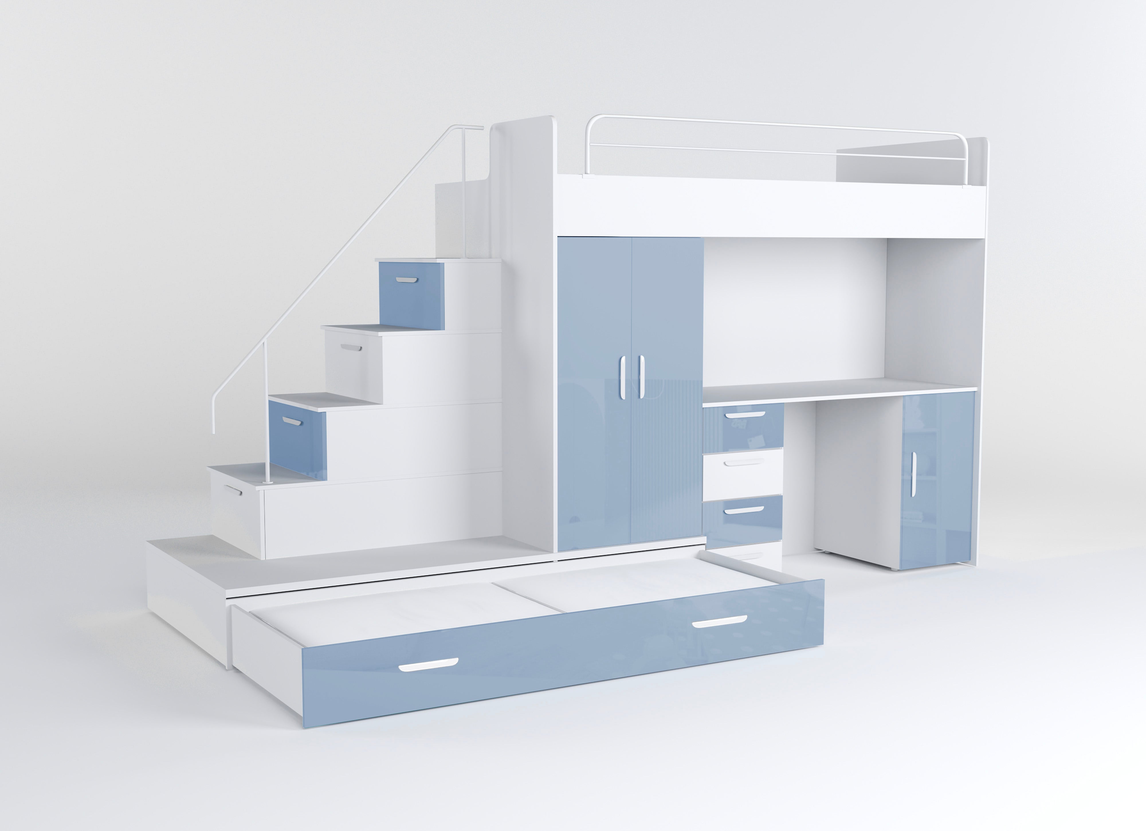 Detská vyvýšená posteľ Adventure