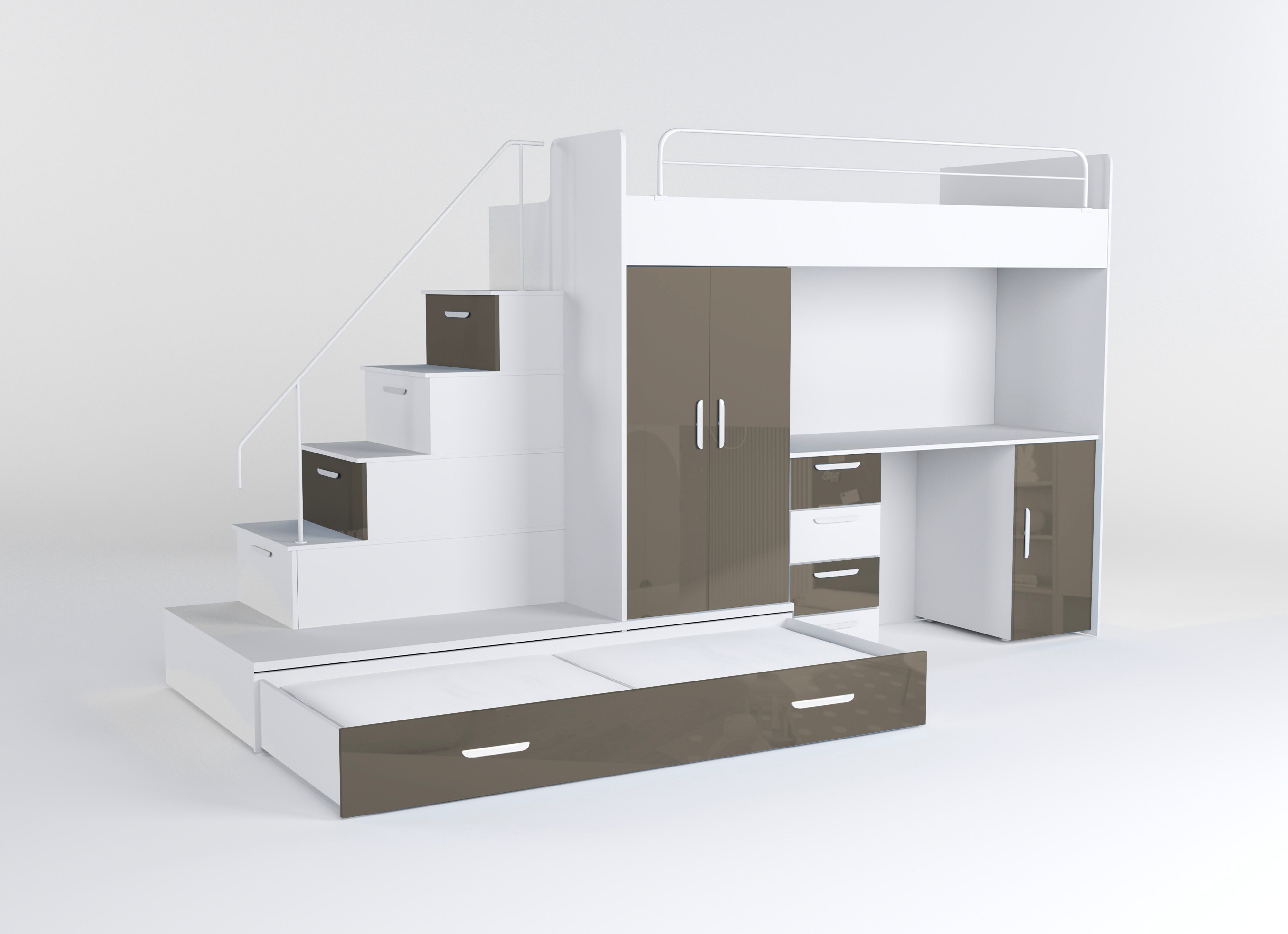 Detská vyvýšená posteľ Adventure