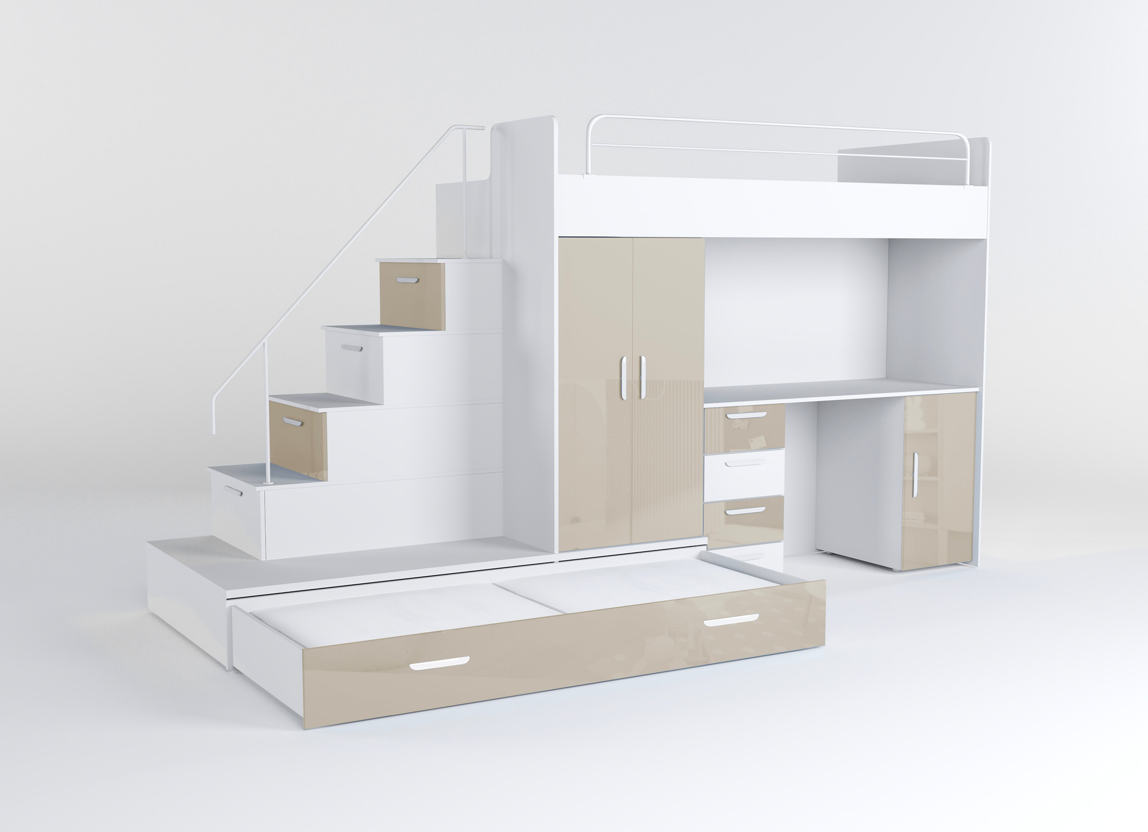 Detská vyvýšená posteľ Adventure