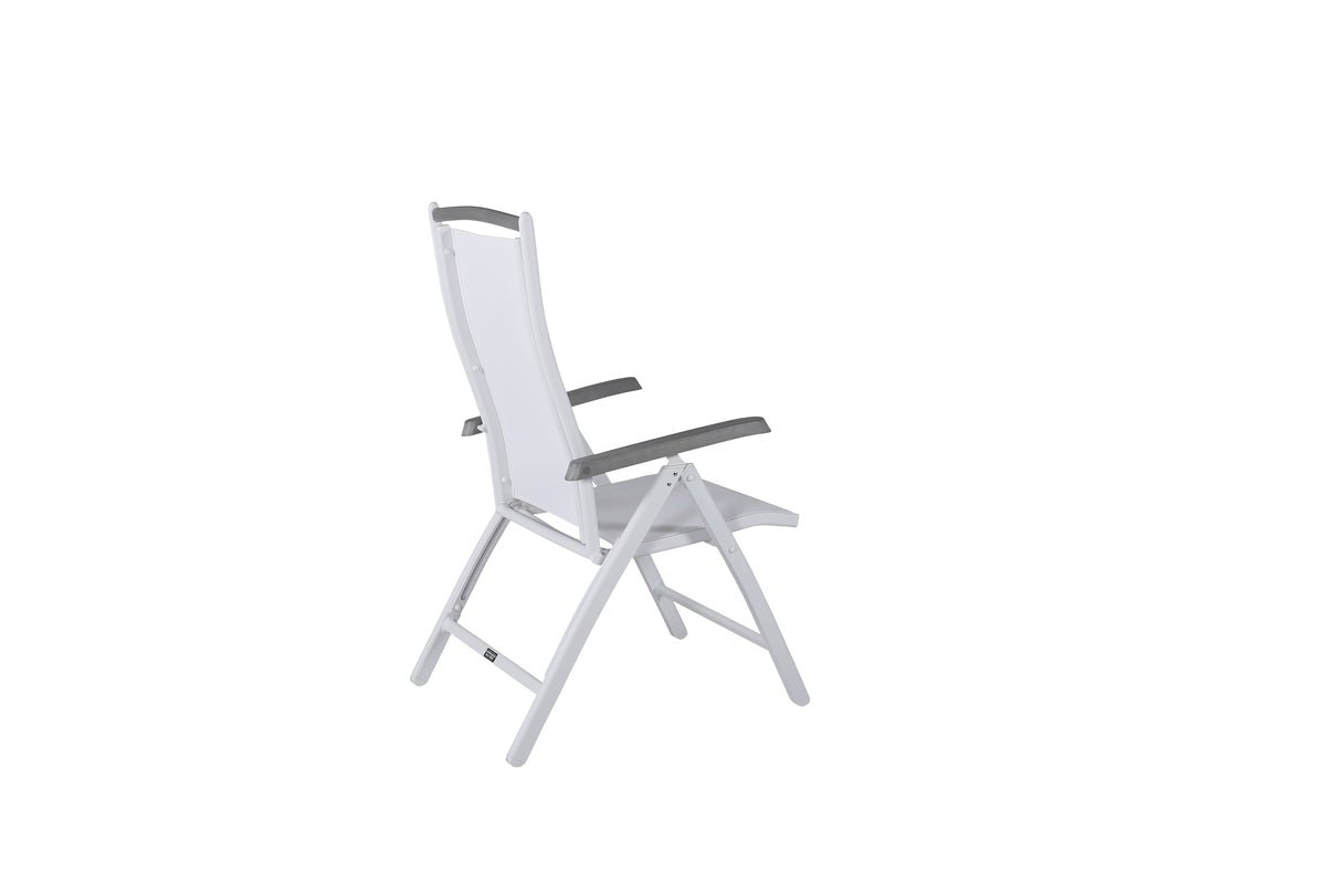 2er Set - Gartenstuhl Kara - Gestell aus Aluminium, Sitzfläche aus Textilene, verstellbar