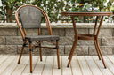 2er Set Gartenstuhl Niva - ein braun-schwarzer Stuhl aus Aluminium