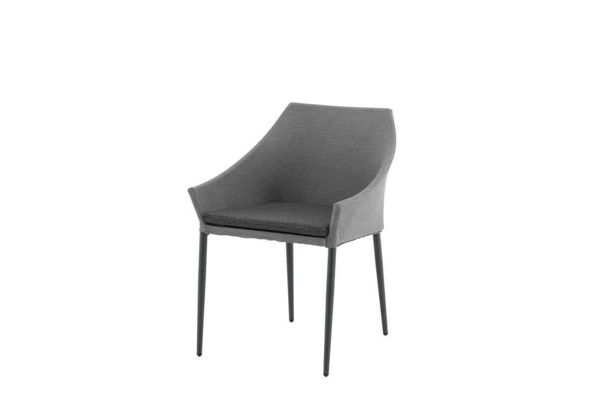 2er Set - Gartenstuhl Sophia aus Aluminium/Polyester