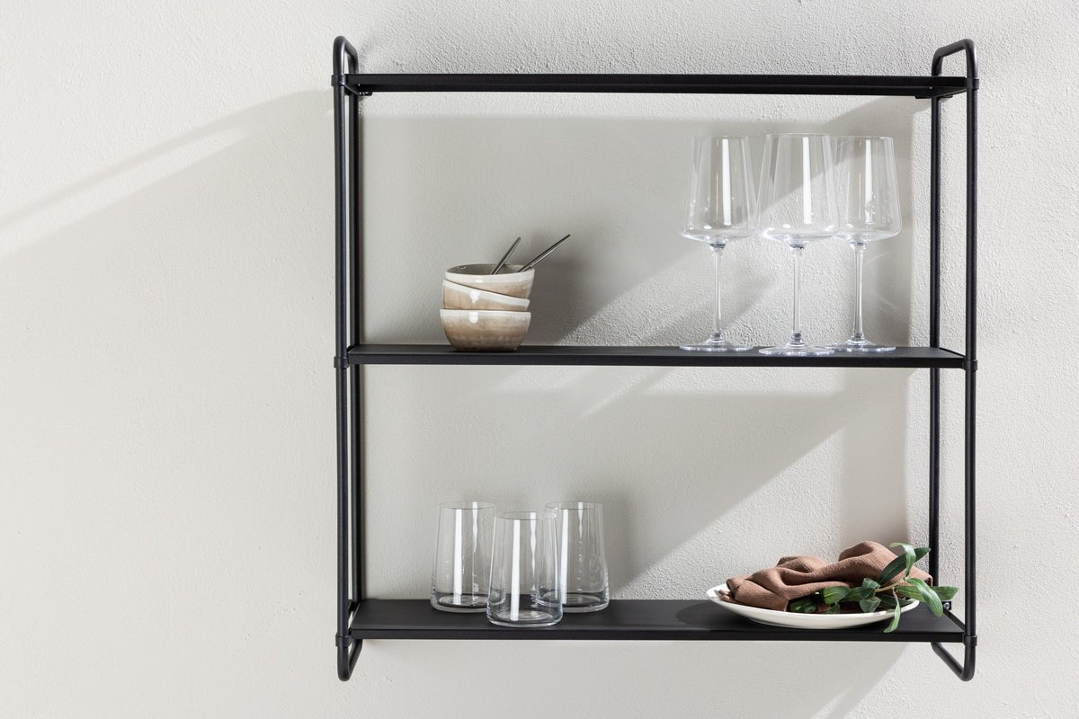 Wandregal Lyon – Wandregal in Beige oder Schwarz, klein & groß