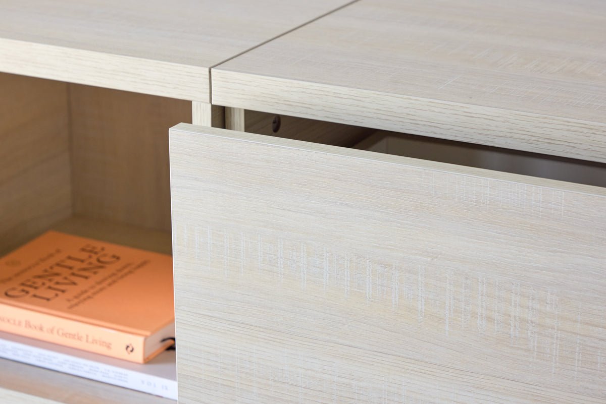 TV-nízka skrinka Skagen biely náter – svetlý škandinávsky dizajn