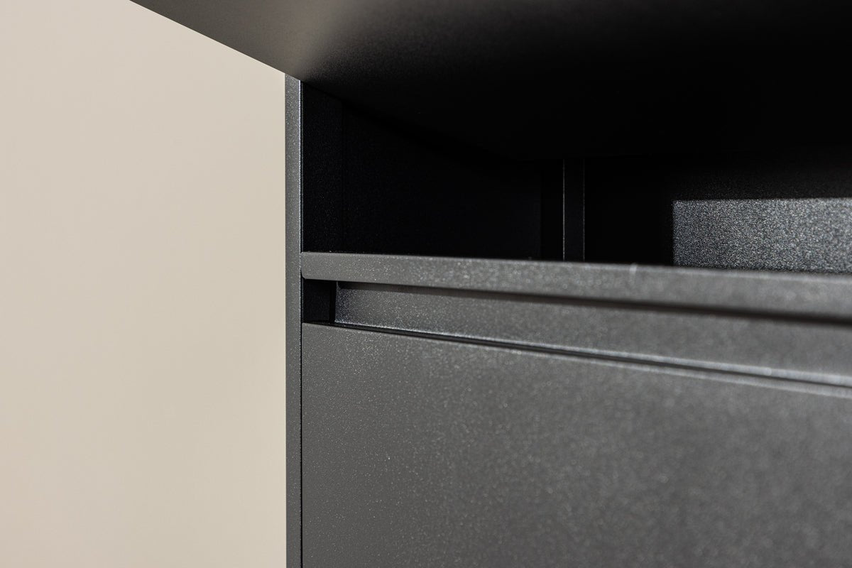 Polica na topánky Nuvio – Czarny, moderný minimalistický