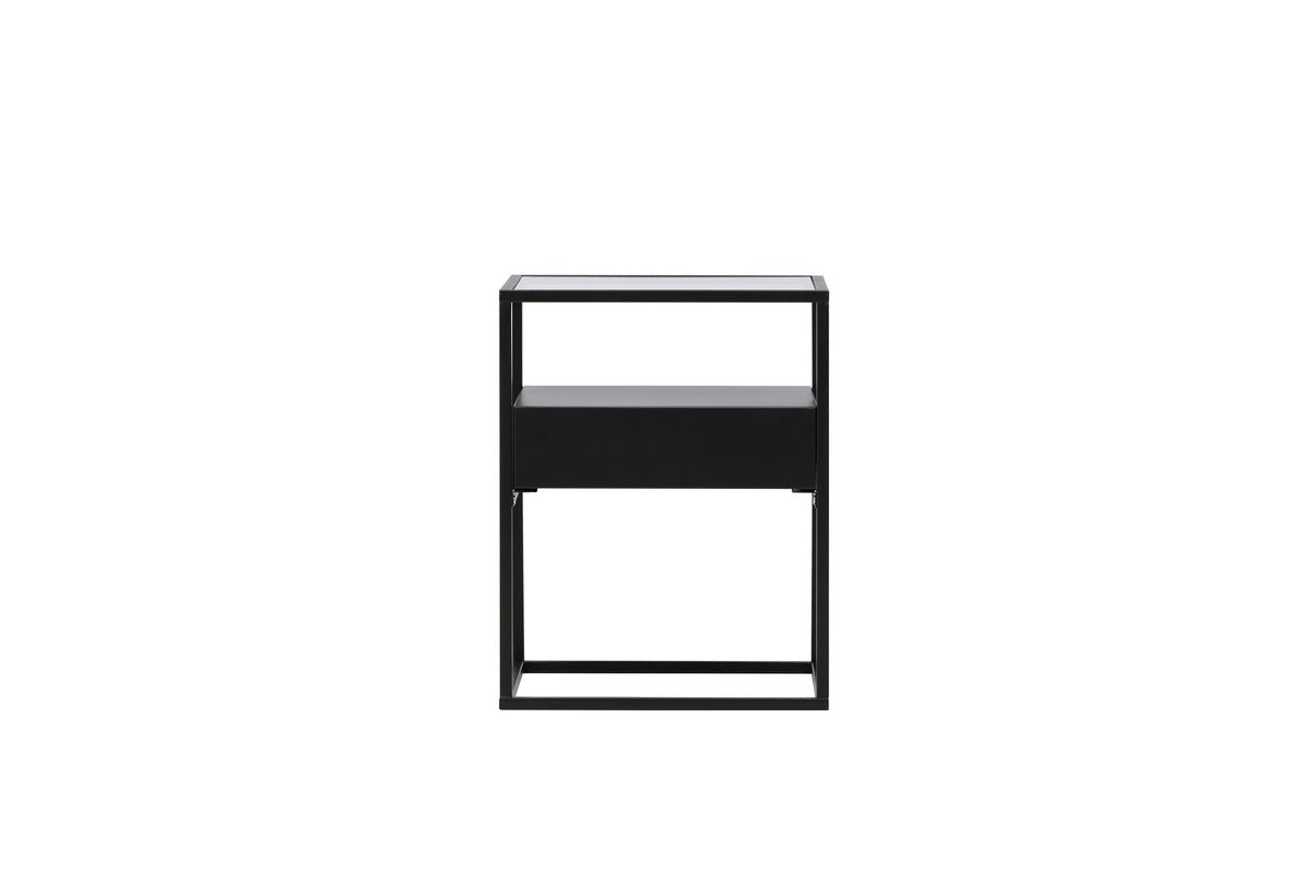 Prístavný stolík Celia – v dvoch farbách s doskou z skla