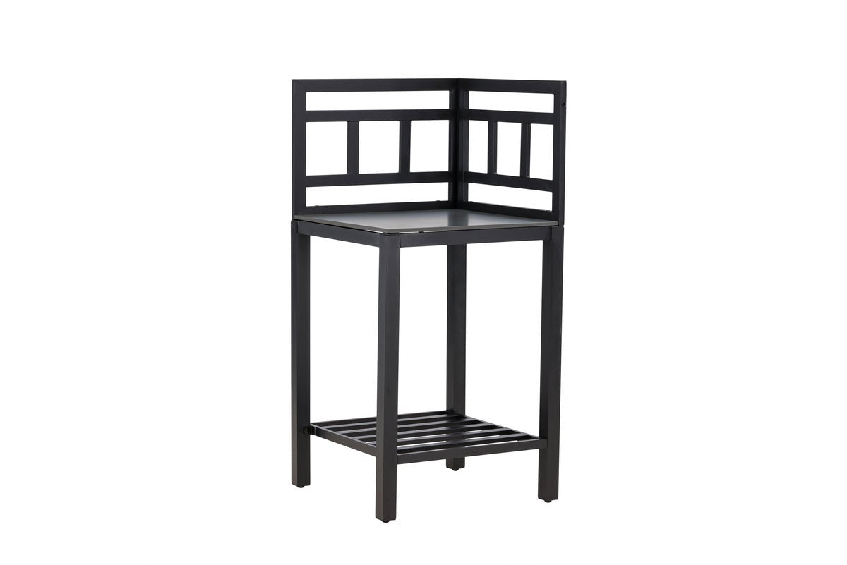 Záhradný odkladací stolík Vani – vonkajší kuchynský modul s pracovnou doskou z kameňa