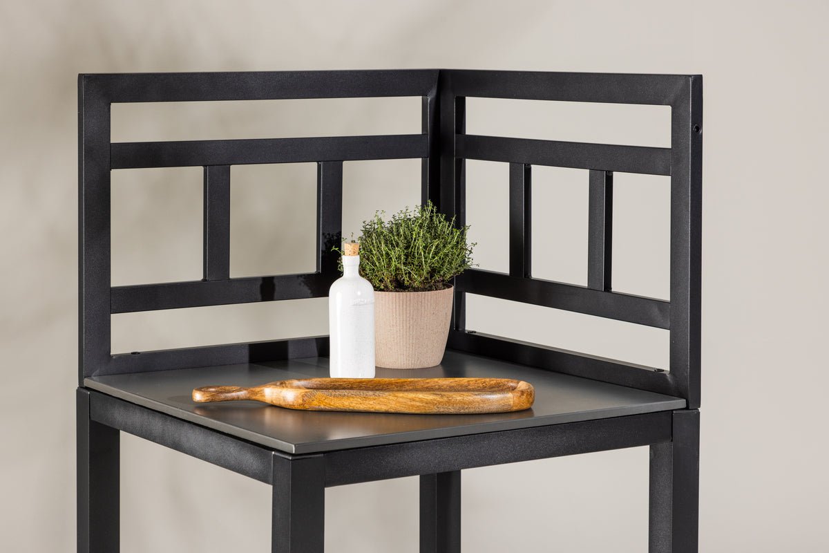 Záhradný odkladací stolík Vani – vonkajší kuchynský modul s pracovnou doskou z kameňa