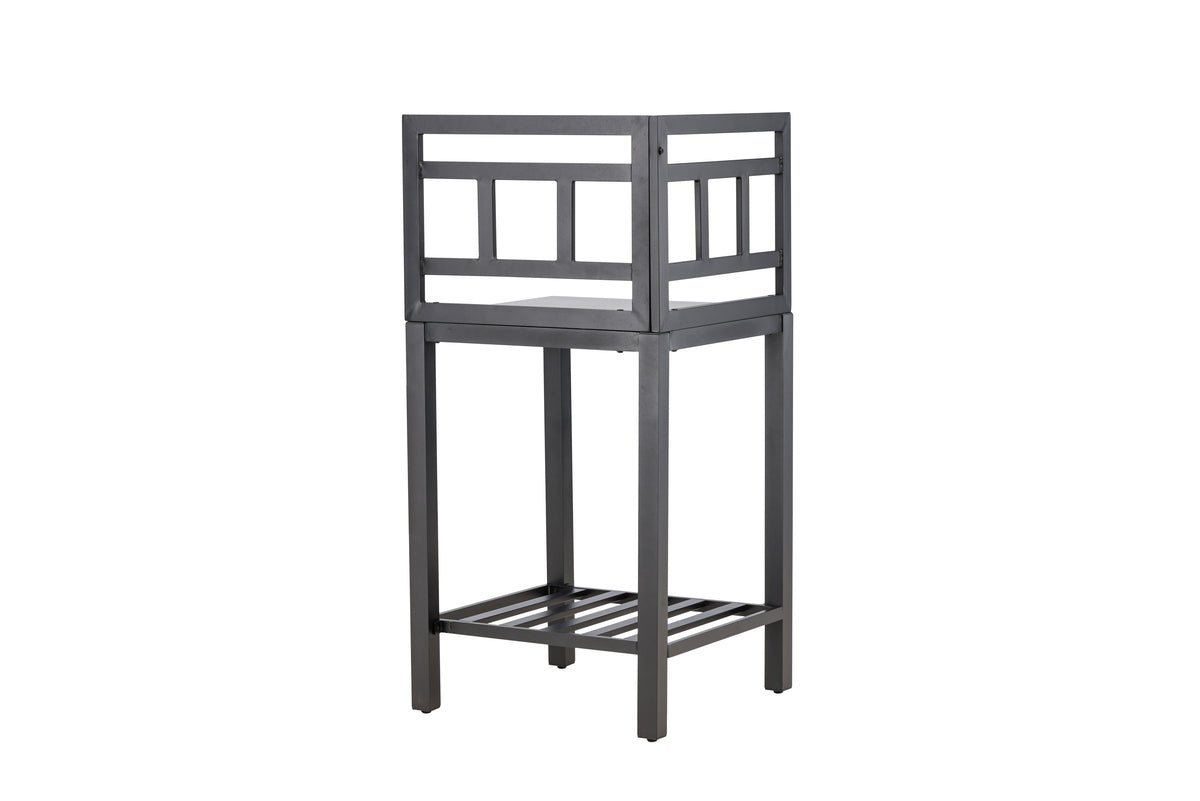 Záhradný odkladací stolík Vani – vonkajší kuchynský modul s pracovnou doskou z kameňa