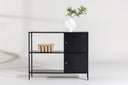 Komoda Varino – Czarny, minimalistický industriálny štýl s funkčnou eleganciou