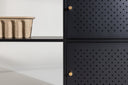 Komoda Varino – Czarny, minimalistický industriálny štýl s funkčnou eleganciou