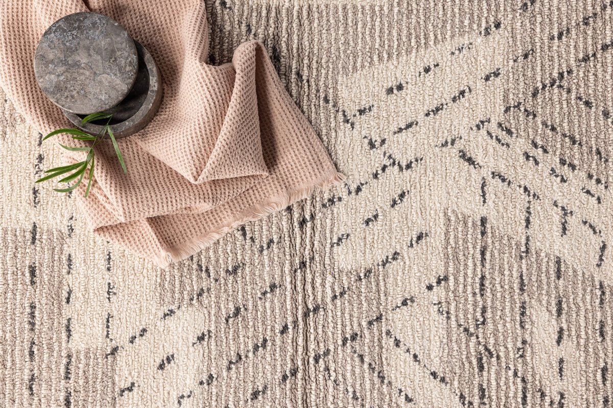 Badematte Amed - aus warmen Beige- und Grautönen aus Baumwolle