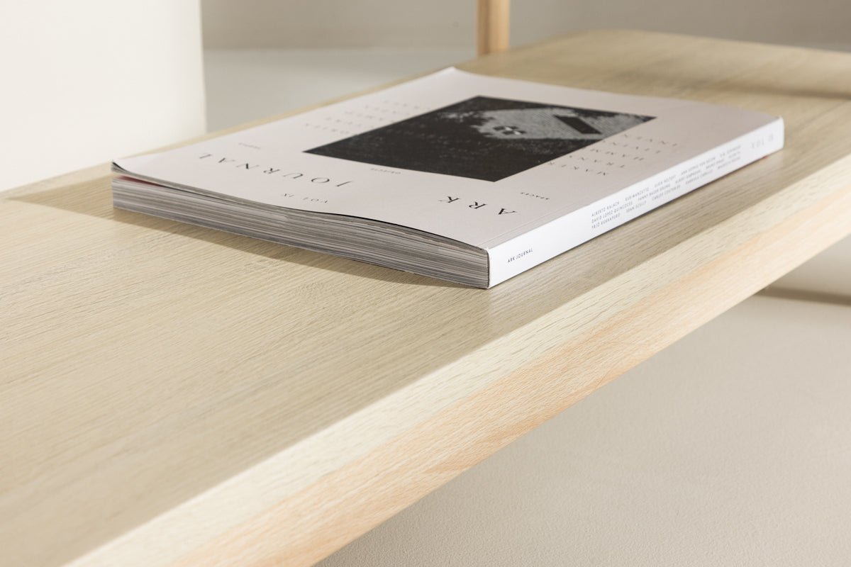 Regal Heim – 3-poschodový regál v bielom umývaní