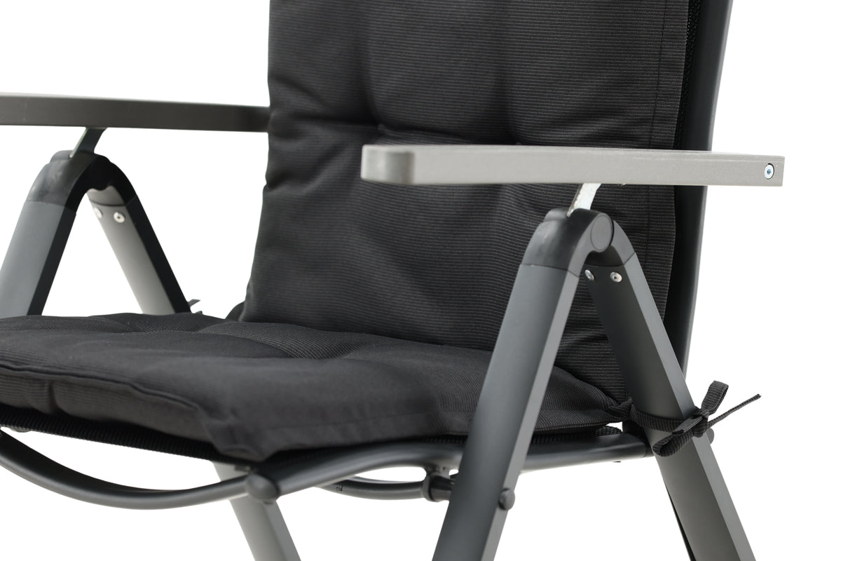 Sada 6 ks - Záhradné vankúše na stoličky Siena z polyesteru v 4 farbách