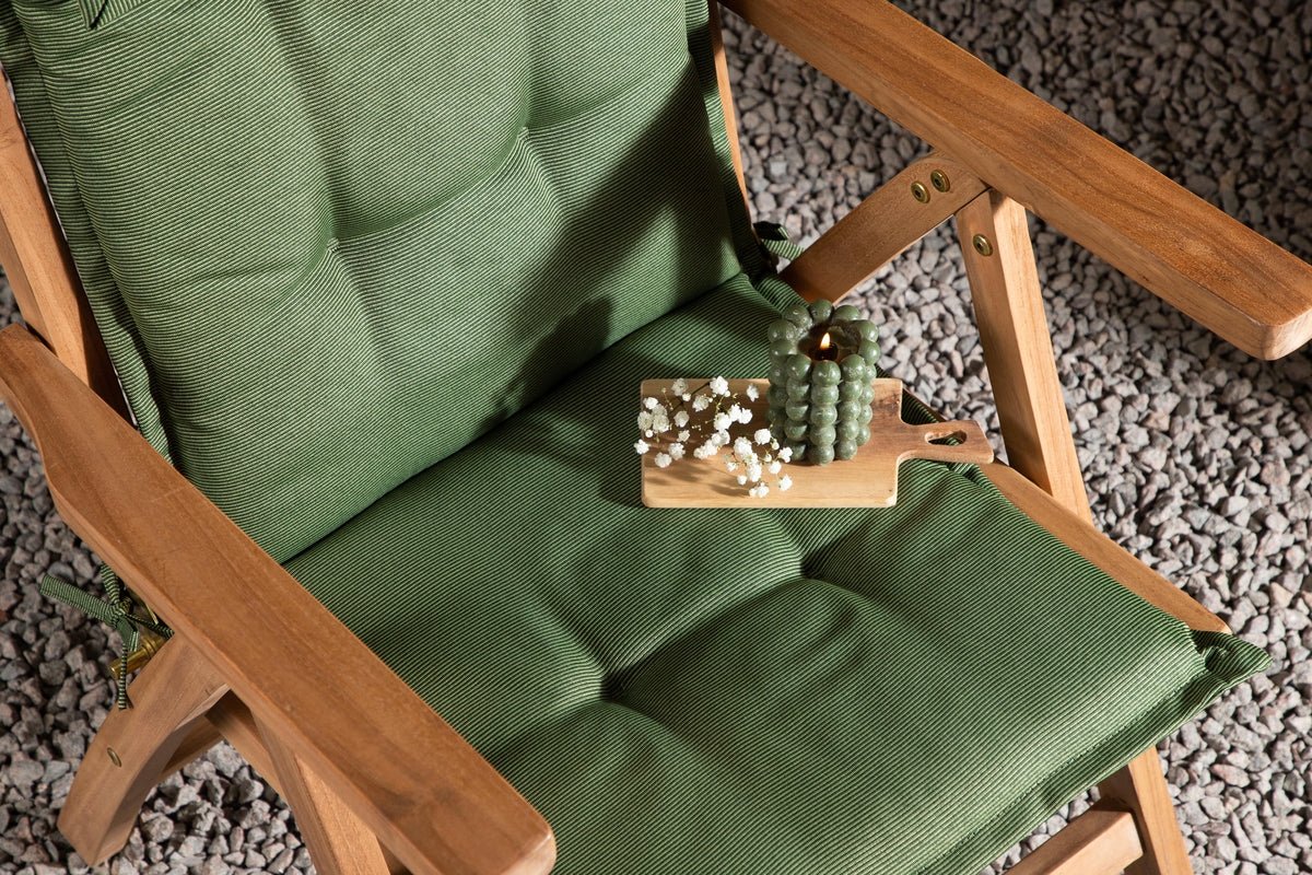 Sada 6 ks - Záhradné vankúše na stoličky Siena z polyesteru v 4 farbách