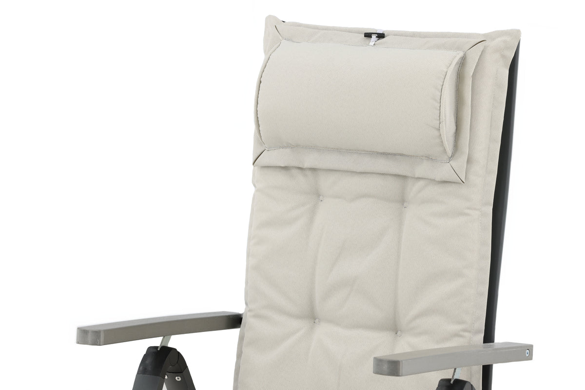 Sada 6 ks - Záhradné vankúše na stoličky Siena z polyesteru v 4 farbách