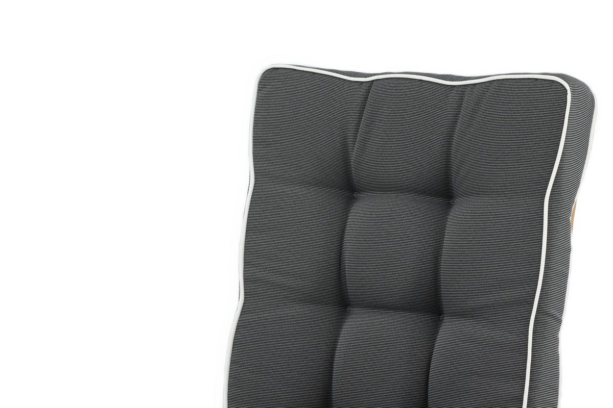 Záhradná sada 3 ks - Sedák na stoličku Jill z polyesteru, tmavosivý