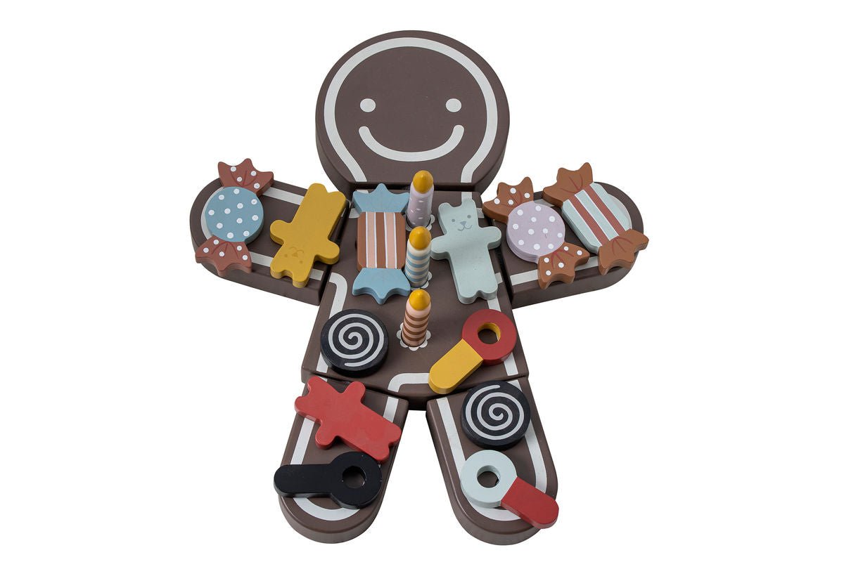 Detská herná súprava Mona – narodeninová torta z dreva s suchým zipsom na sladkosti a sviečky