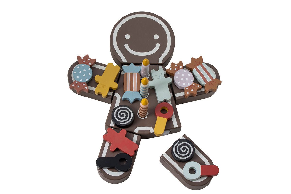 Detská herná súprava Mona – narodeninová torta z dreva s suchým zipsom na sladkosti a sviečky