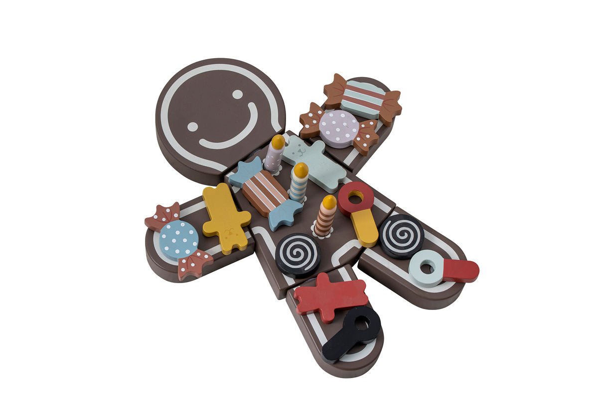 Detská herná súprava Mona – narodeninová torta z dreva s suchým zipsom na sladkosti a sviečky