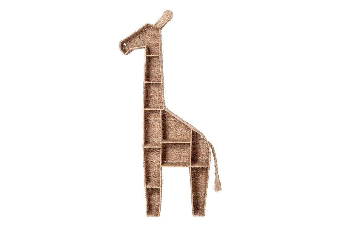 Knižnica Kita – Žirafová polica z dreva do detskej izby