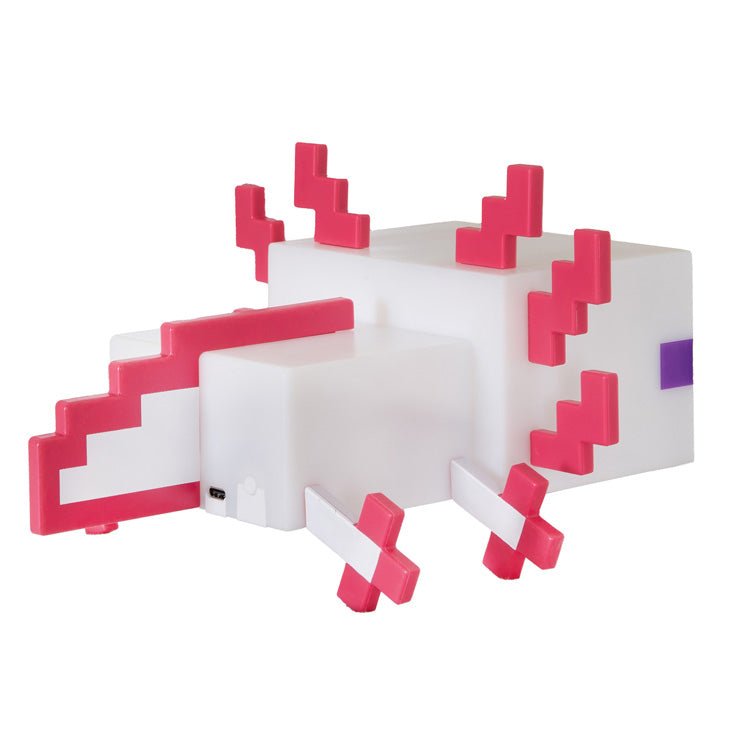 Minecraft LED stolná lampa „Axolotl“ – s batériou a USB-C