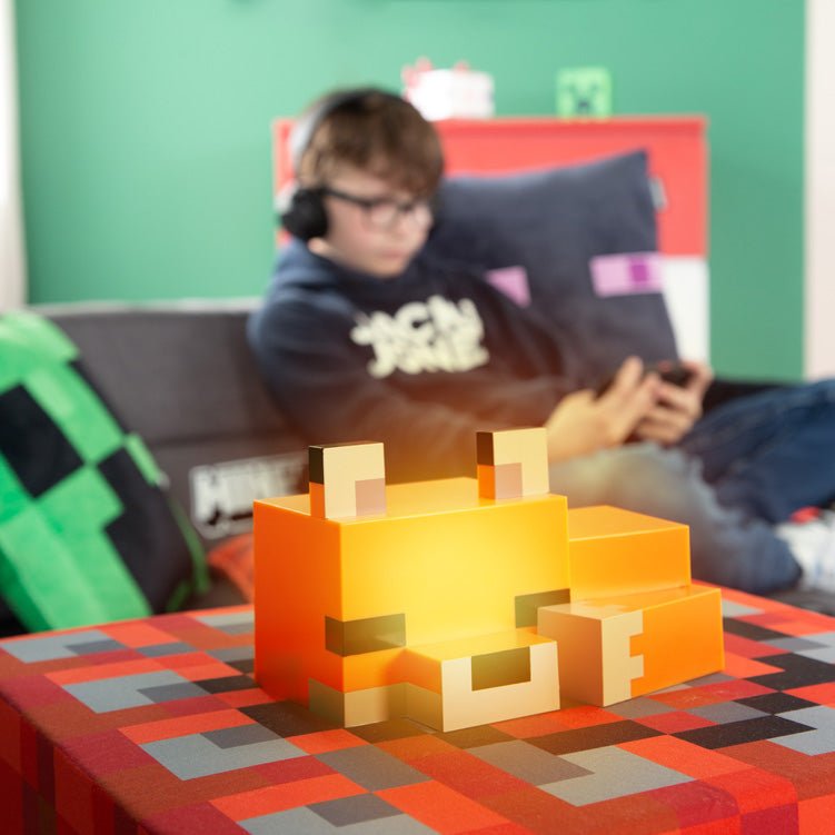 Minecraft LED stolná lampa „Fuchsbaby“ – s batériou a USB-C