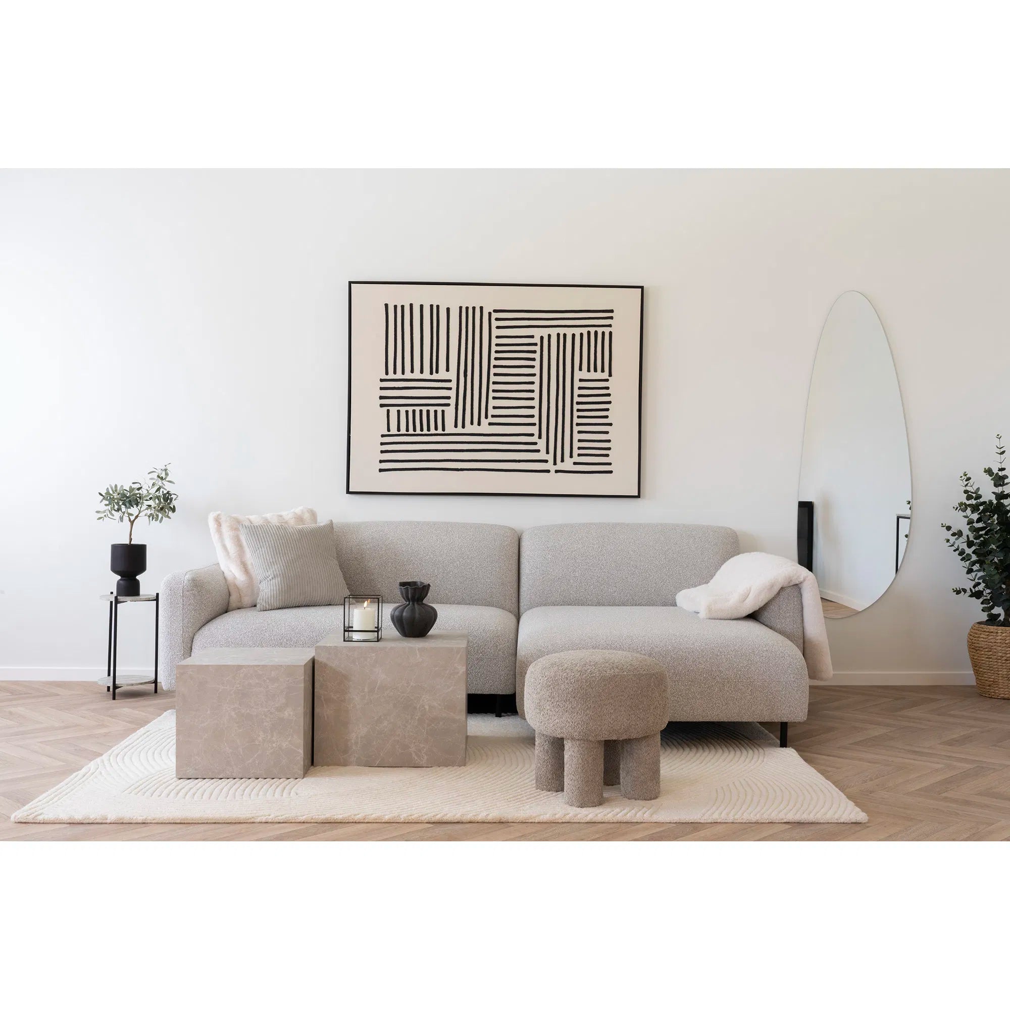 Flausch - Tagesdecke Tao z umelého kožušiny béžová 130x180 cm