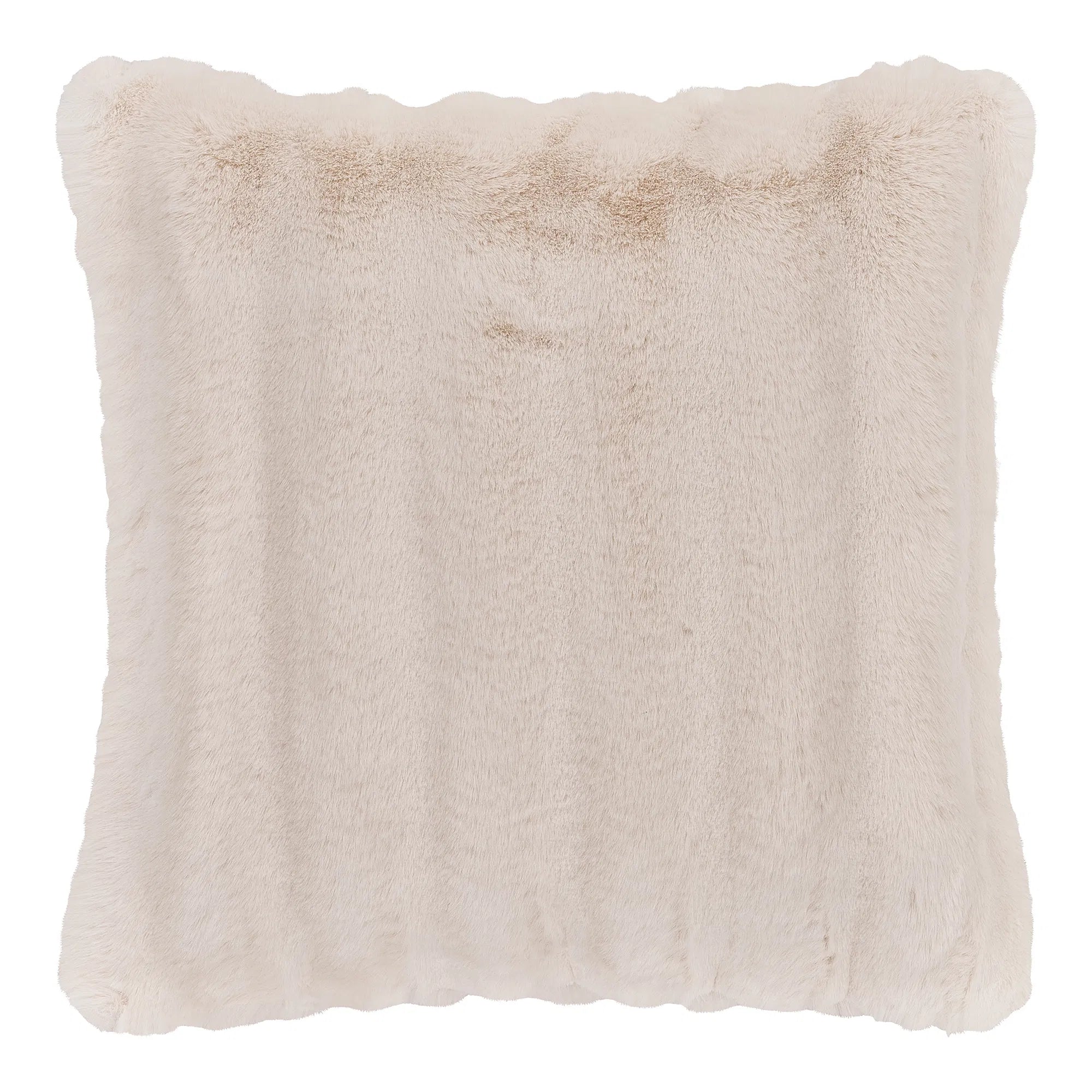Flausch - Zierkissen Tao aus Kunstfell Beige 45x45 cm