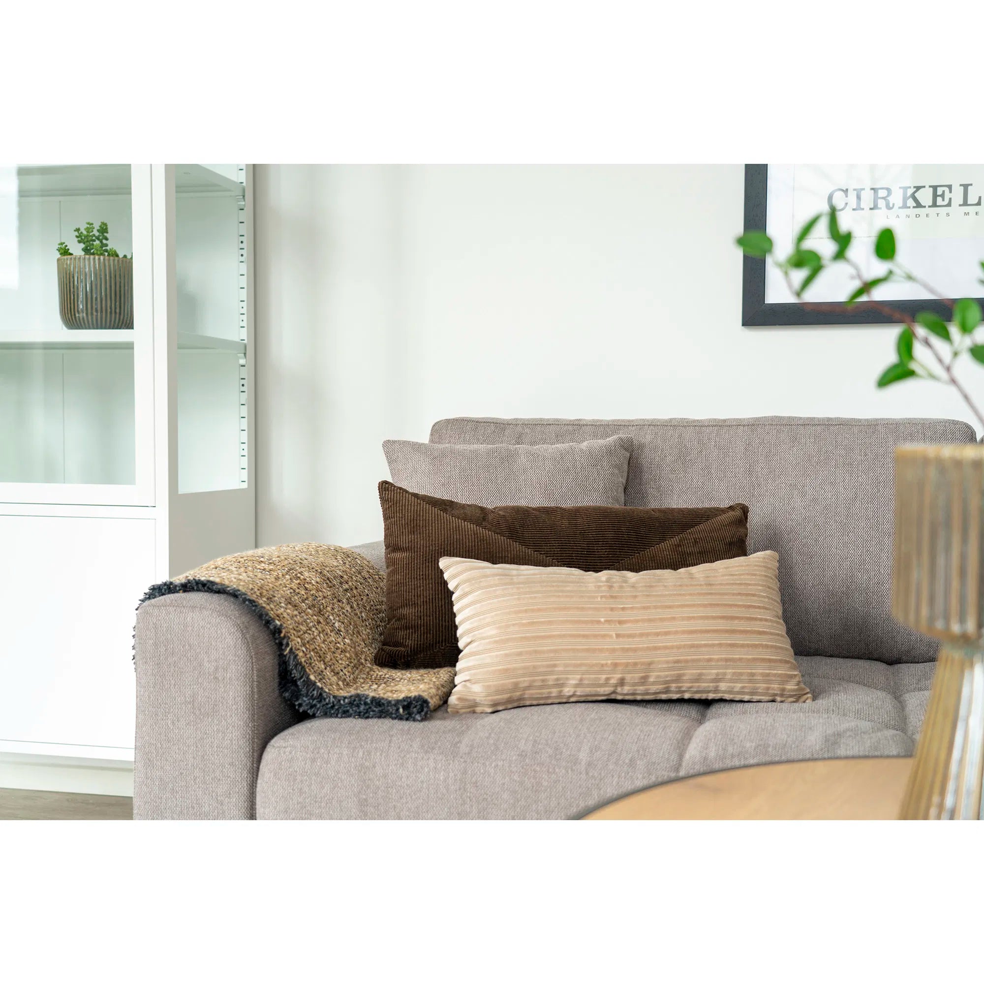 Zierkissen Levi Cord Beige 30x60 cm