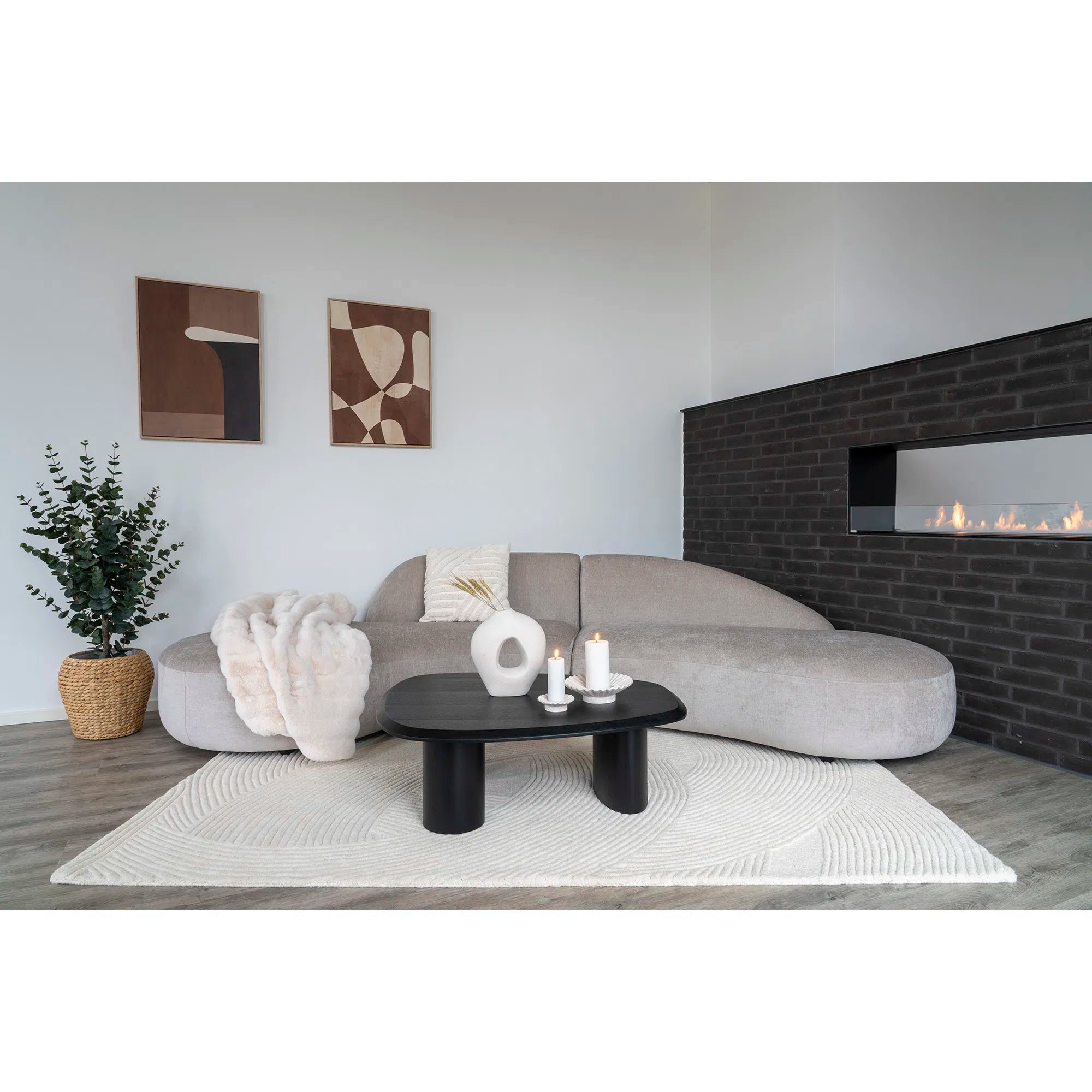 Teppich Arivon  – Handgetuftete Eleganz - 100% Wolle, 200x300