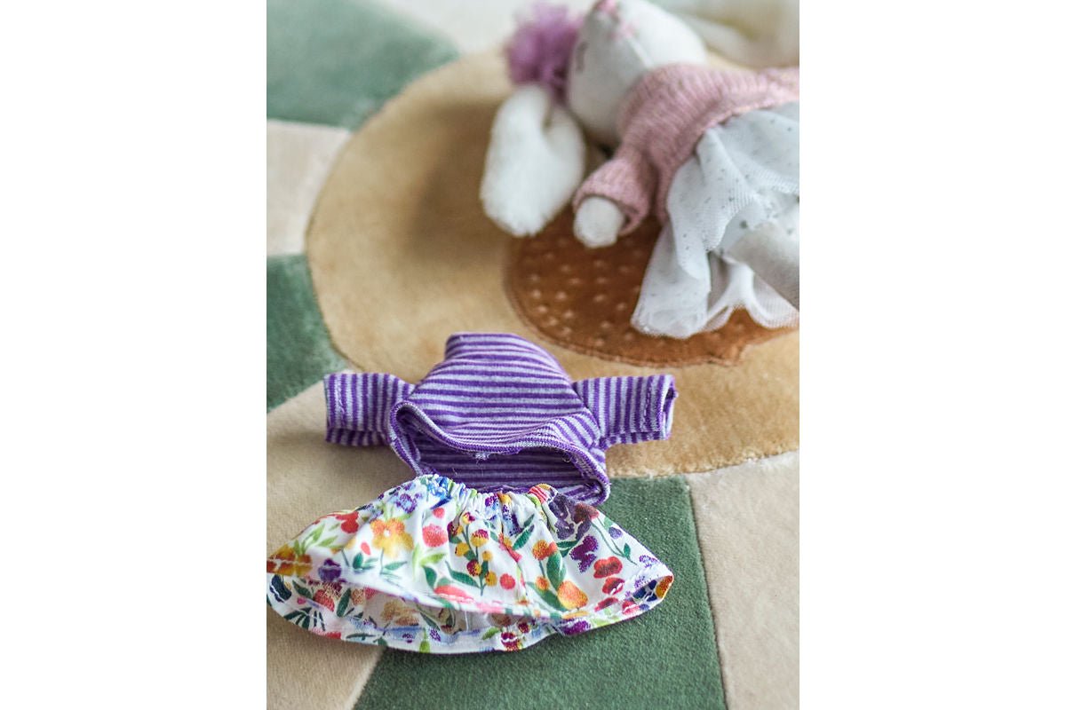 Textilná bábika „Luna“ s taškou – Farebná herná súprava z polyesteru