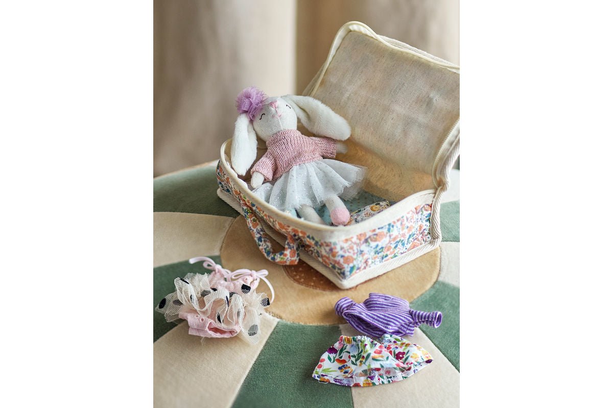 Textilná bábika „Luna“ s taškou – Farebná herná súprava z polyesteru