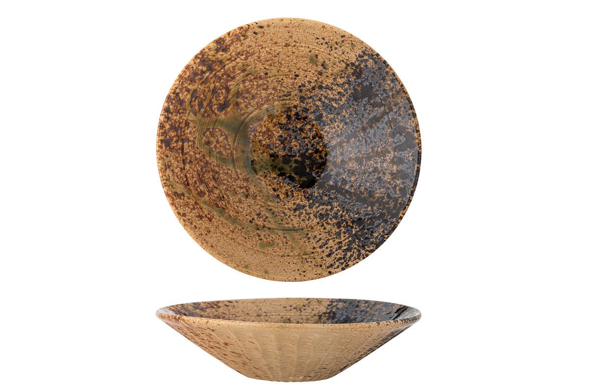 Servierplatte Oria – Steingut mit reaktiver Glasur