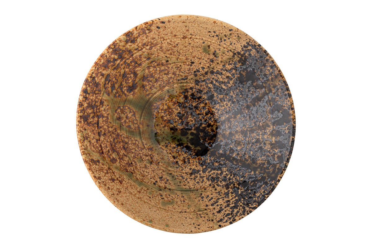 Servierplatte Oria – Steingut mit reaktiver Glasur