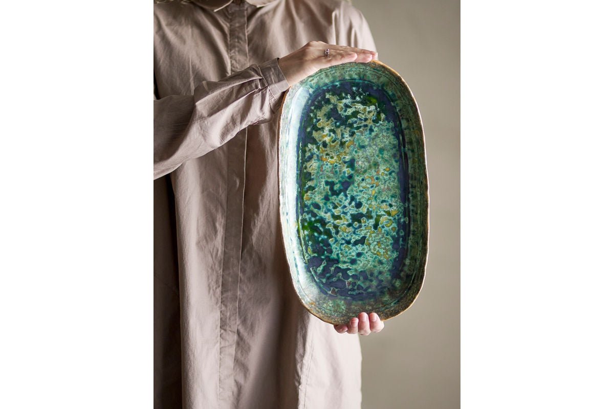 Servierplatte Vela - aus Steingut gefertigt