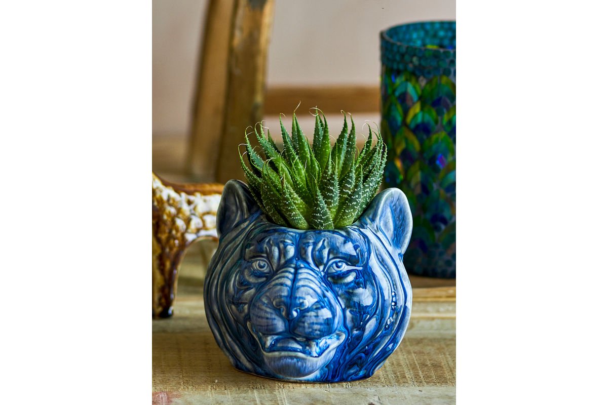 Kvetináč „Avelin“ – modrá kamenina