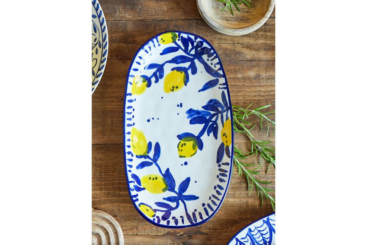 Servírovací tanier Mavik - vyrobený z kameniny