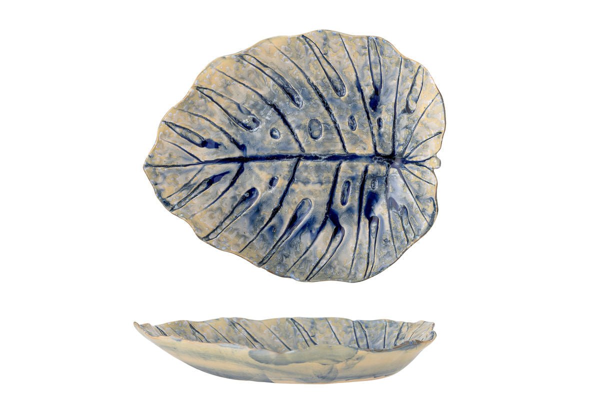 Servierplatte Orya– aus Steingut mit reaktiver Glasur