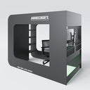 Minecraft Gaming-Hochbett BaseCamp XL mit Schreibtisch & Regal
