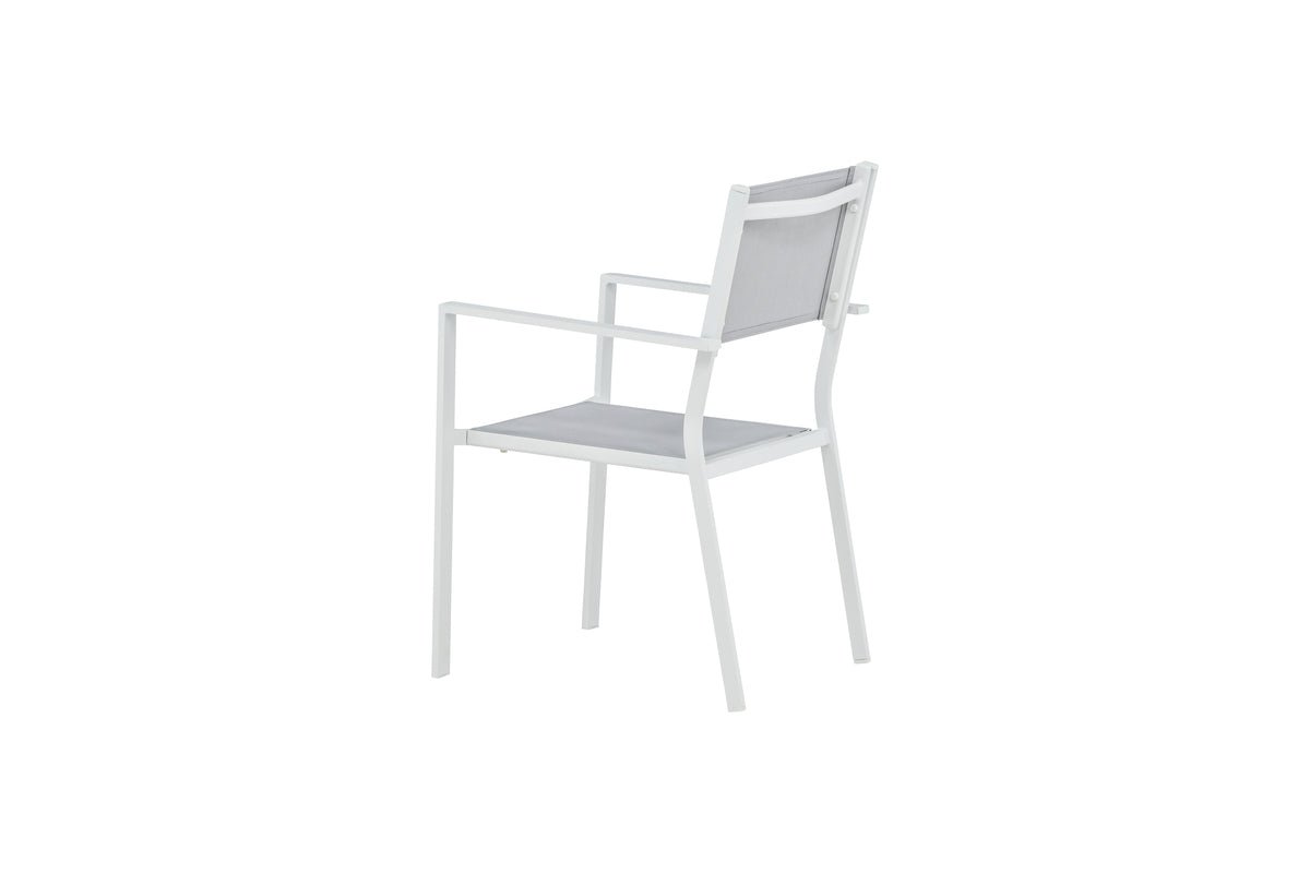 Sada 2 ks - Záhradná stolička Karibik z hliníka/textilénu