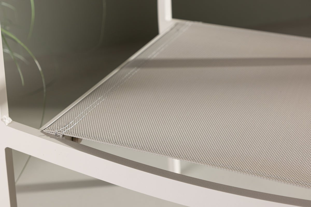 Sada 2 ks - Záhradná stolička Karibik z hliníka/textilénu