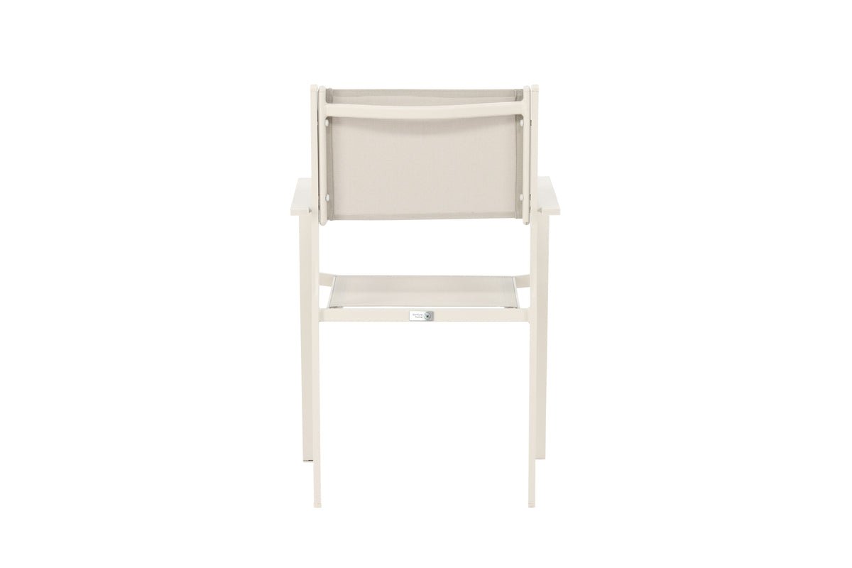 Sada 2 ks - Záhradná stolička Karibik z hliníka/textilénu